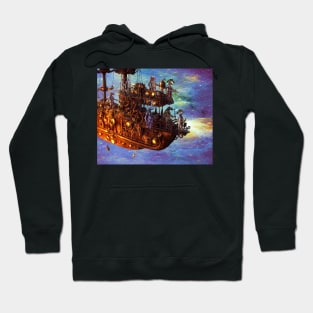 Lizard Pirate Ship Hoodie